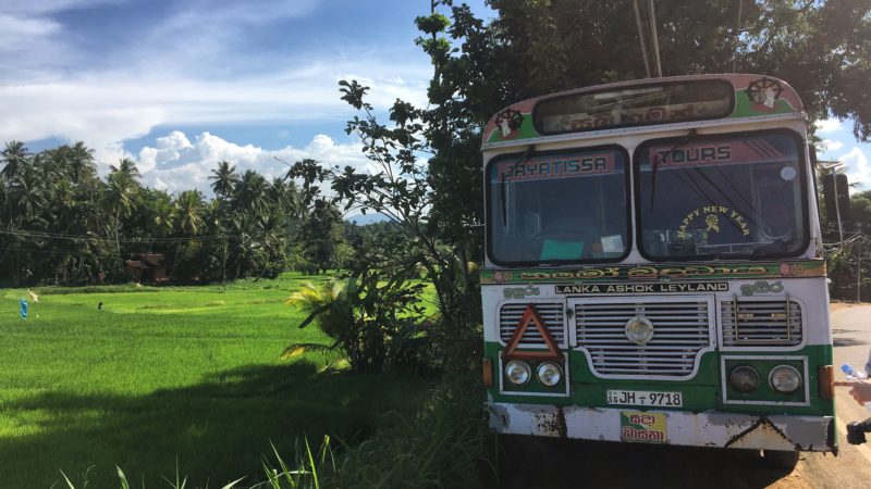 « Ayu Bowan » : Itinéraire et modes de transport au Sri lanka